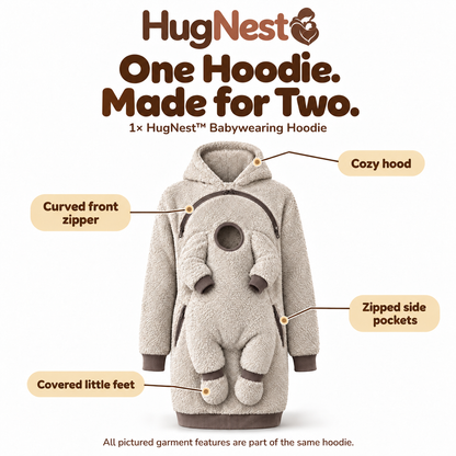 HugNest™ — Cozy Babywearing Hoodie