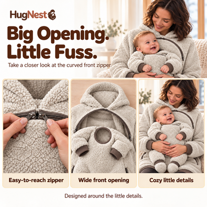 HugNest™ — Cozy Babywearing Hoodie
